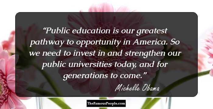 Public education is our greatest pathway to opportunity in America. So we need to invest in and strengthen our public universities today, and for generations to come.