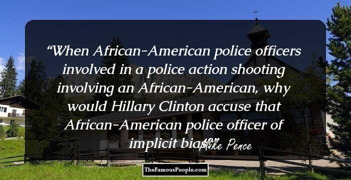 When African-American police officers involved in a police action shooting involving an African-American, why would Hillary Clinton accuse that African-American police officer of implicit bias?