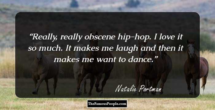 Really, really obscene hip-hop. I love it so much. It makes me laugh and then it makes me want to dance.