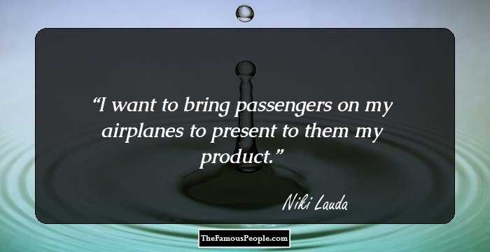 I want to bring passengers on my airplanes to present to them my product.