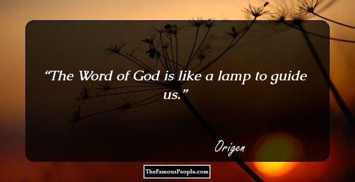 The Word of God is like a lamp to guide us.