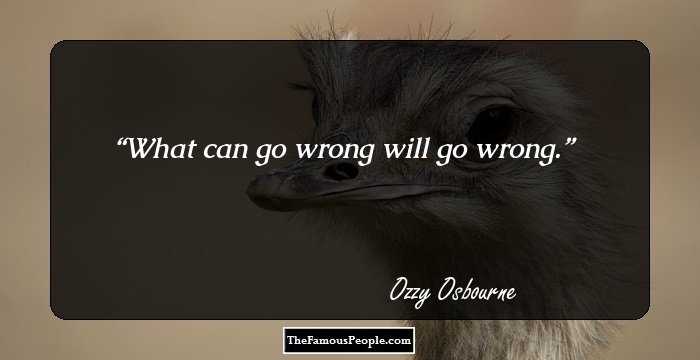 What can go wrong will go wrong.