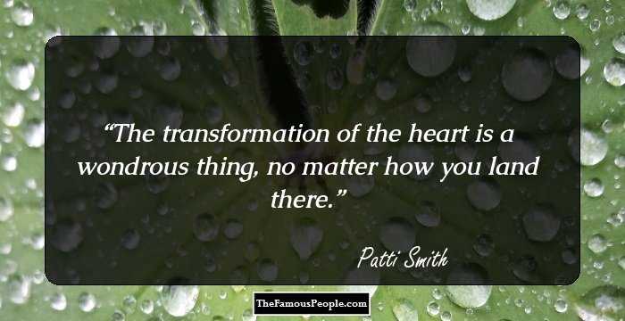 The transformation of the heart is a wondrous thing, no matter how you land there.