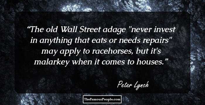 The old Wall Street adage 