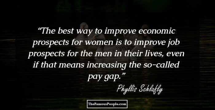 The best way to improve economic prospects for women is to improve job prospects for the men in their lives, even if that means increasing the so-called pay gap.