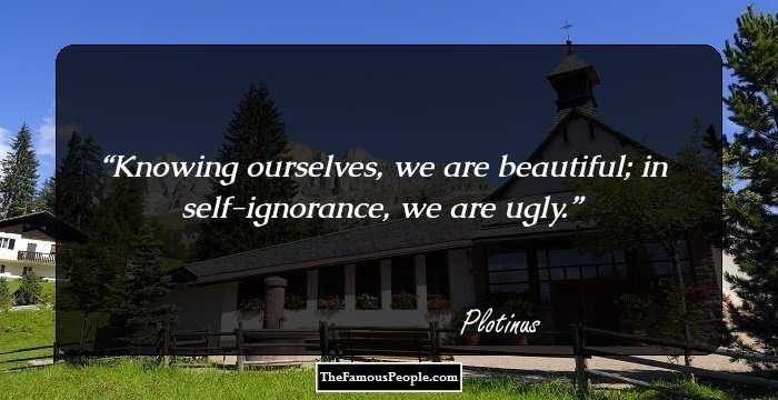 Knowing ourselves, we are beautiful; in self-ignorance, we are ugly.