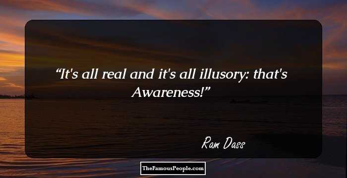 It's all real and it's all illusory:
that's Awareness!
