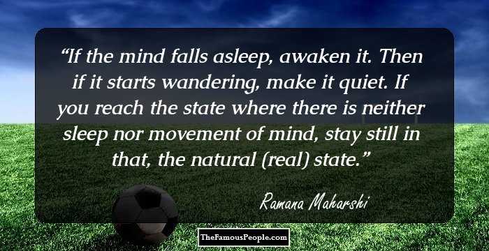 If the mind falls asleep, awaken it. Then if it starts wandering, make it quiet. If you reach the state where there is neither sleep nor movement of mind, stay still in that, the natural (real) state.