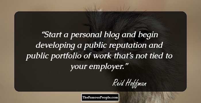Start a personal blog and begin developing a public reputation and public portfolio of work that’s not tied to your employer.
