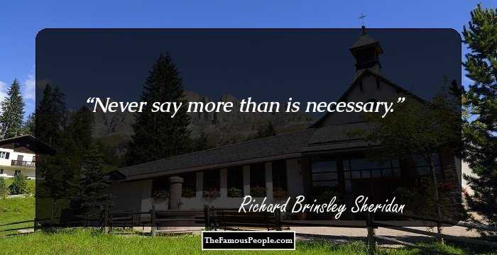 18 Top Richard Brinsley Sheridan Quotes