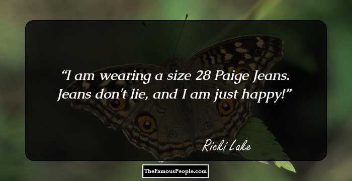 I am wearing a size 28 Paige Jeans. Jeans don't lie, and I am just happy!