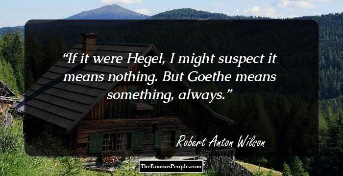 If it were Hegel, I might suspect it means nothing. But Goethe means something, always.