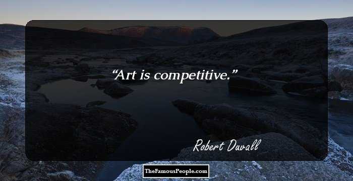Art is competitive.