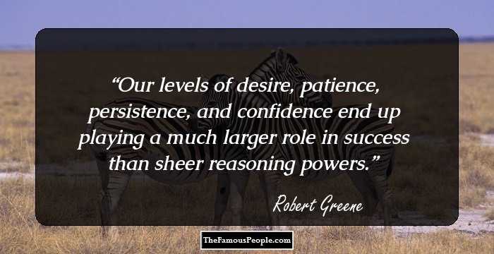 Our levels of desire, patience, persistence, and confidence end up playing a much larger role in success than sheer reasoning powers.