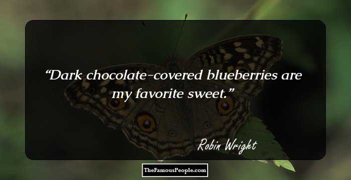 Dark chocolate-covered blueberries are my favorite sweet.