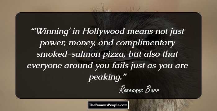 'Winning' in Hollywood means not just power, money, and complimentary smoked-salmon pizza, but also that everyone around you fails just as you are peaking.
