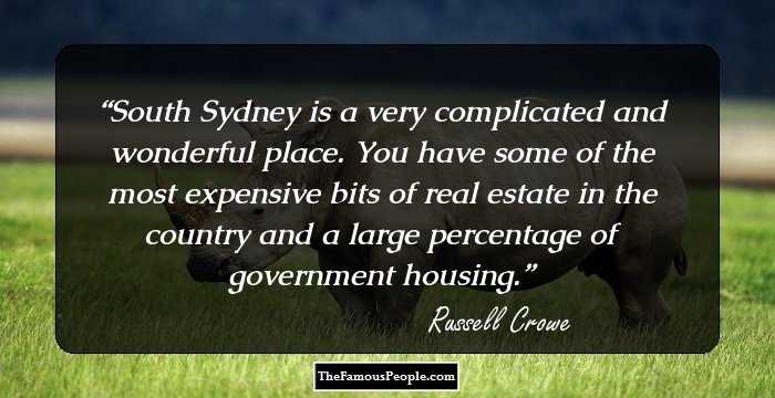South Sydney is a very complicated and wonderful place. You have some of the most expensive bits of real estate in the country and a large percentage of government housing.