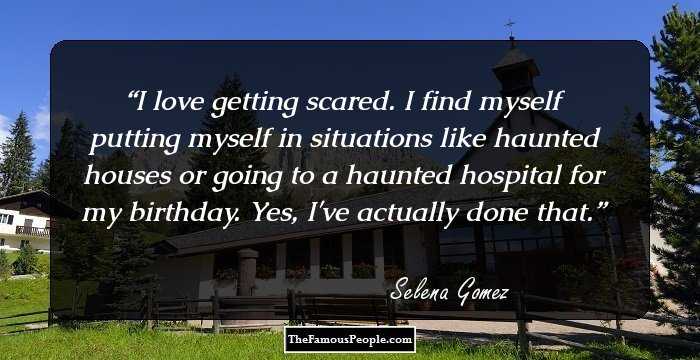 I love getting scared. I find myself putting myself in situations like haunted houses or going to a haunted hospital for my birthday. Yes, I've actually done that.