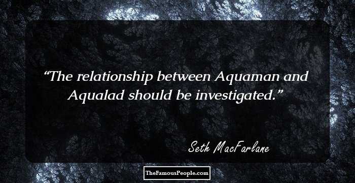 The relationship between Aquaman and Aqualad should be investigated.