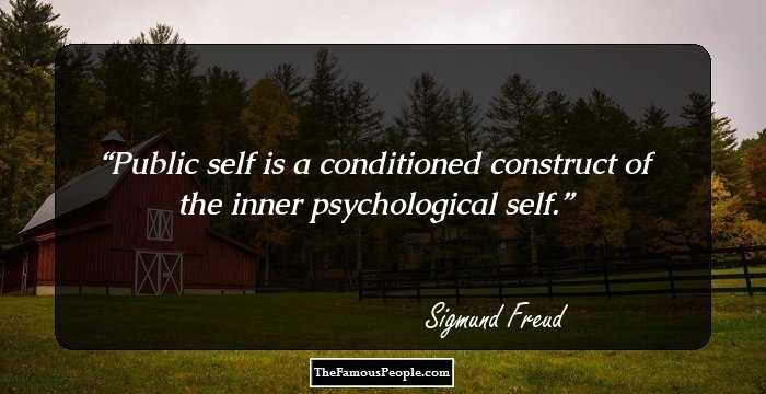 Public self is a conditioned construct of the inner psychological self.