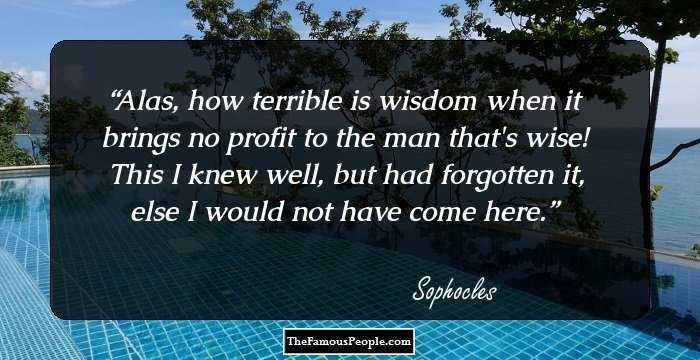 Sophocles Quotes About Grief