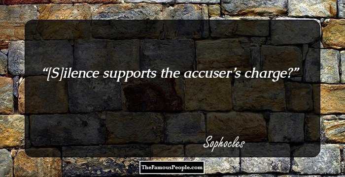 [S]ilence supports the accuser’s charge?