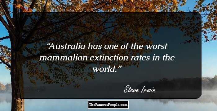 Australia has one of the worst mammalian extinction rates in the world.