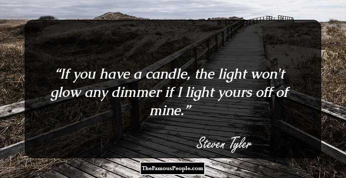 If you have a candle, the light won't glow any dimmer if I light yours off of mine.