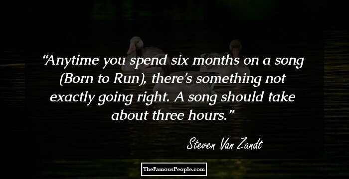 30 Top Steven Van Zandt Quotes You Should Not Miss