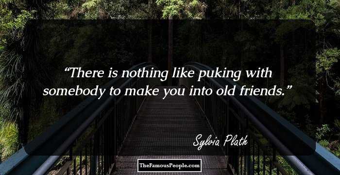 There is nothing like puking with somebody to make you into old friends.