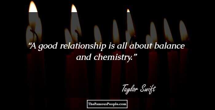 A good relationship is all about balance and chemistry.
