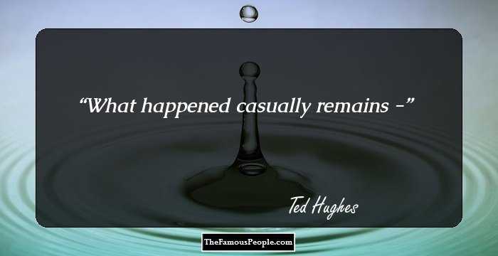 What happened casually remains -