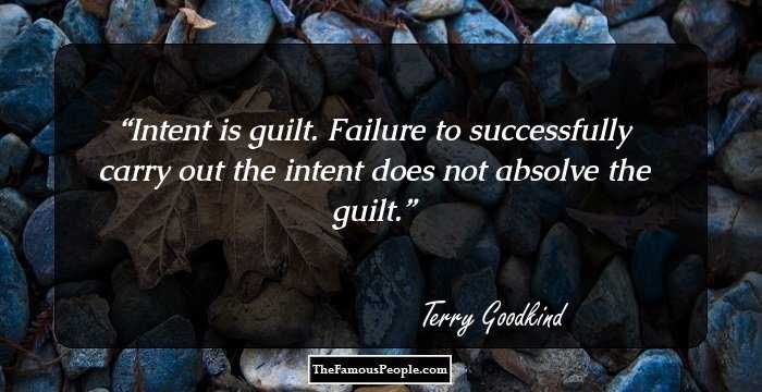 Intent is guilt. Failure to successfully carry out the intent does not absolve the guilt.