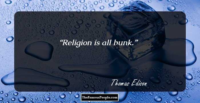Religion is all bunk.