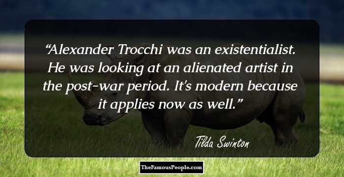 Alexander Trocchi was an existentialist. He was looking at an alienated artist in the post-war period. It's modern because it applies now as well.