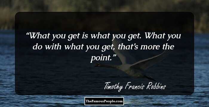 What you get is what you get.  What you do with what you get, that’s more the point.