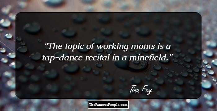 The topic of working moms is a tap-dance recital in a minefield.