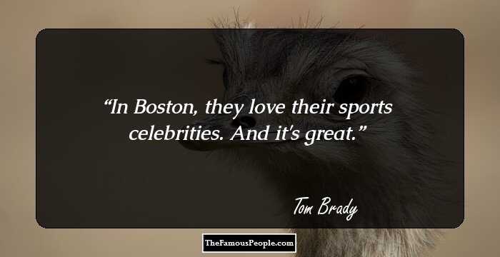 In Boston, they love their sports celebrities. And it's great.