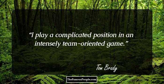 I play a complicated position in an intensely team-oriented game.
