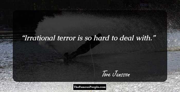 Irrational terror is so hard to deal with.