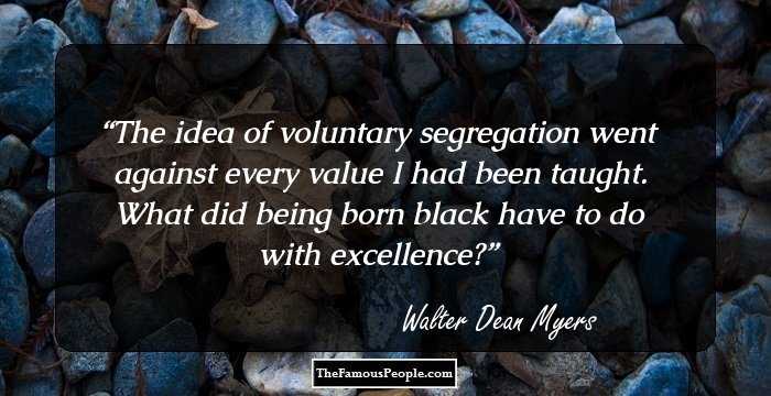 The idea of voluntary segregation went against every value I had been taught. What did being born black have to do with excellence?