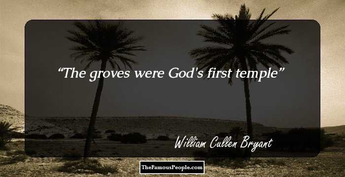 The groves were God's first temple