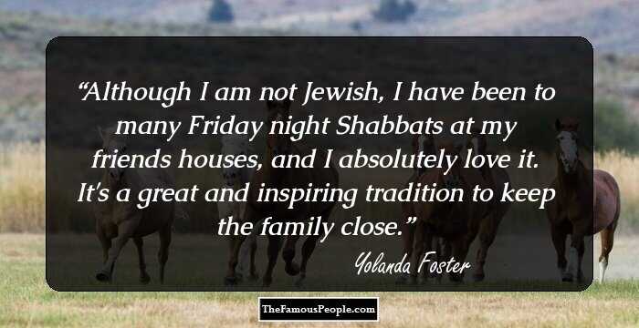 Although I am not Jewish, I have been to many Friday night Shabbats at my friends houses, and I absolutely love it. It's a great and inspiring tradition to keep the family close.