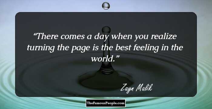 There comes a day when you realize turning the page is the best feeling in the world.