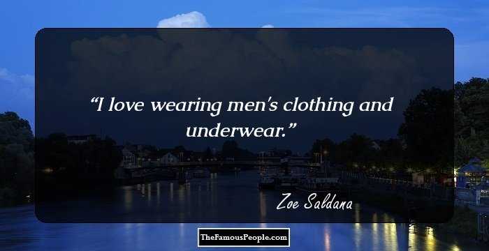I love wearing men's clothing and underwear.