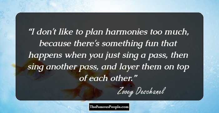 I don't like to plan harmonies too much, because there's something fun that happens when you just sing a pass, then sing another pass, and layer them on top of each other.